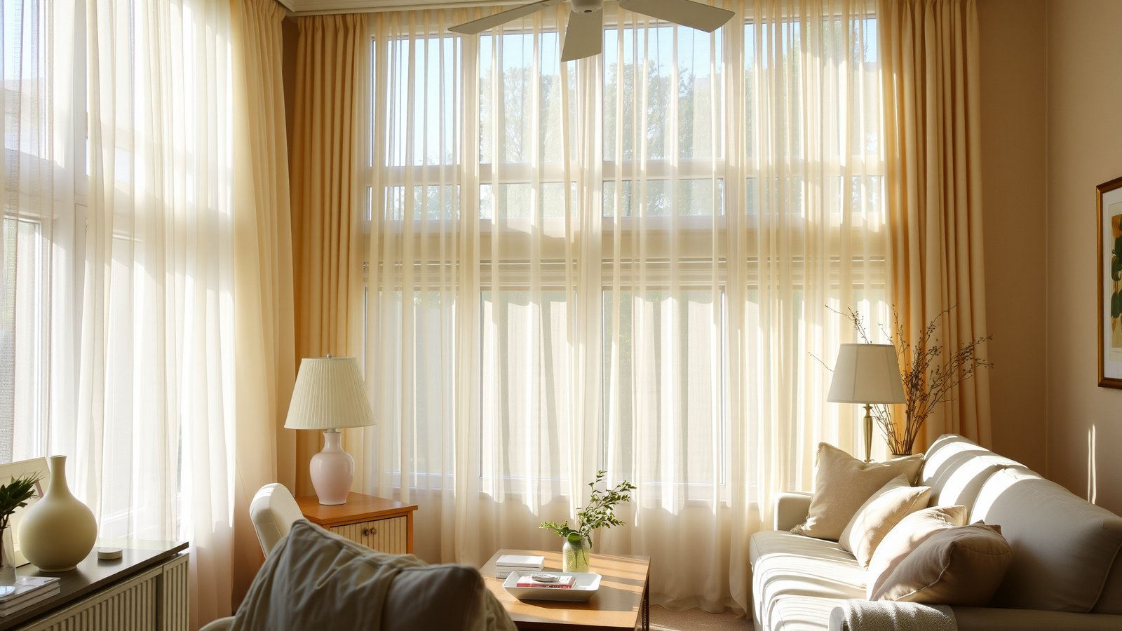 1. Sheer Curtains for an Airy Feel