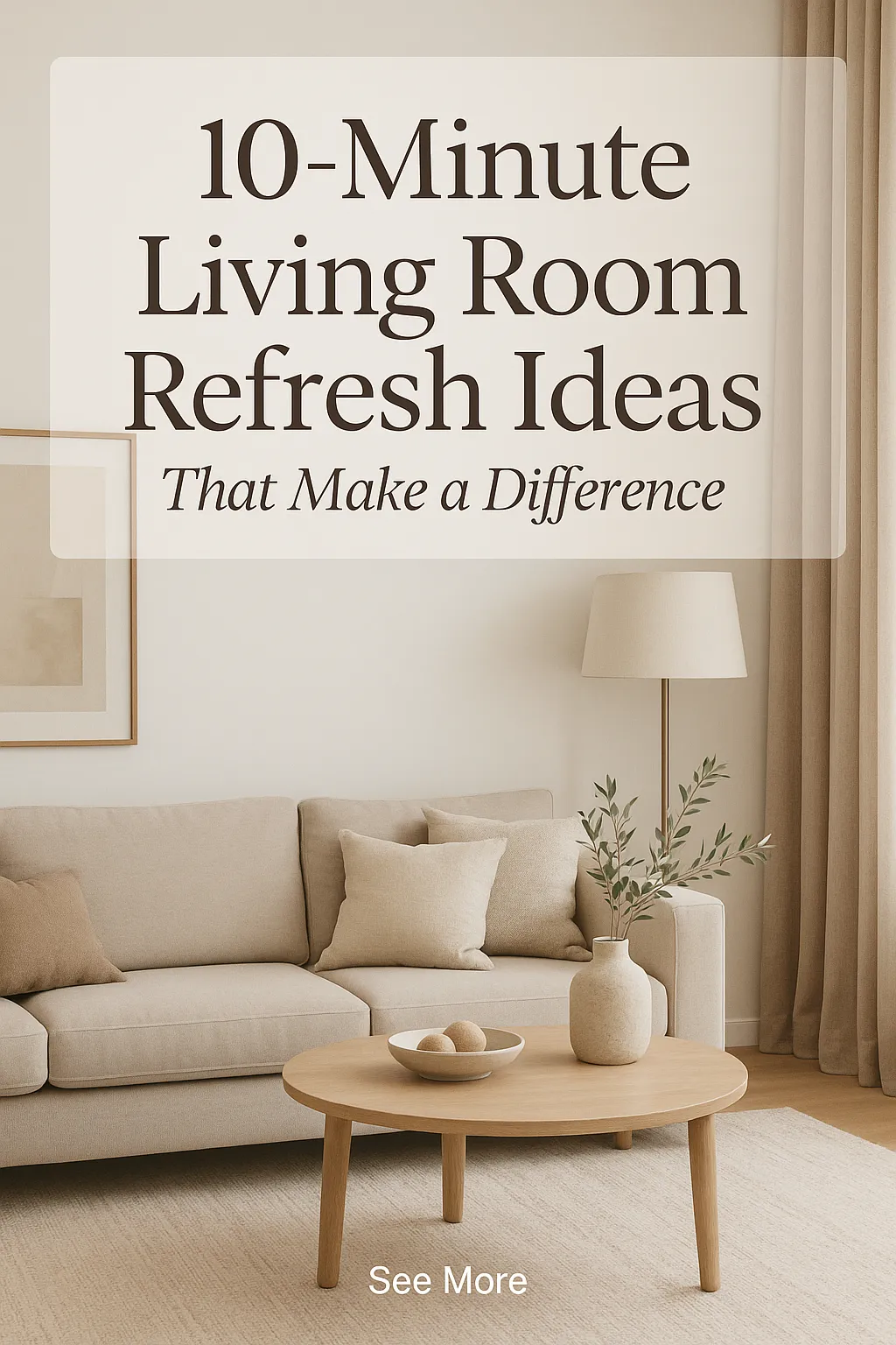 10 Minute Living Room Refresh Ideas That Make a Difference