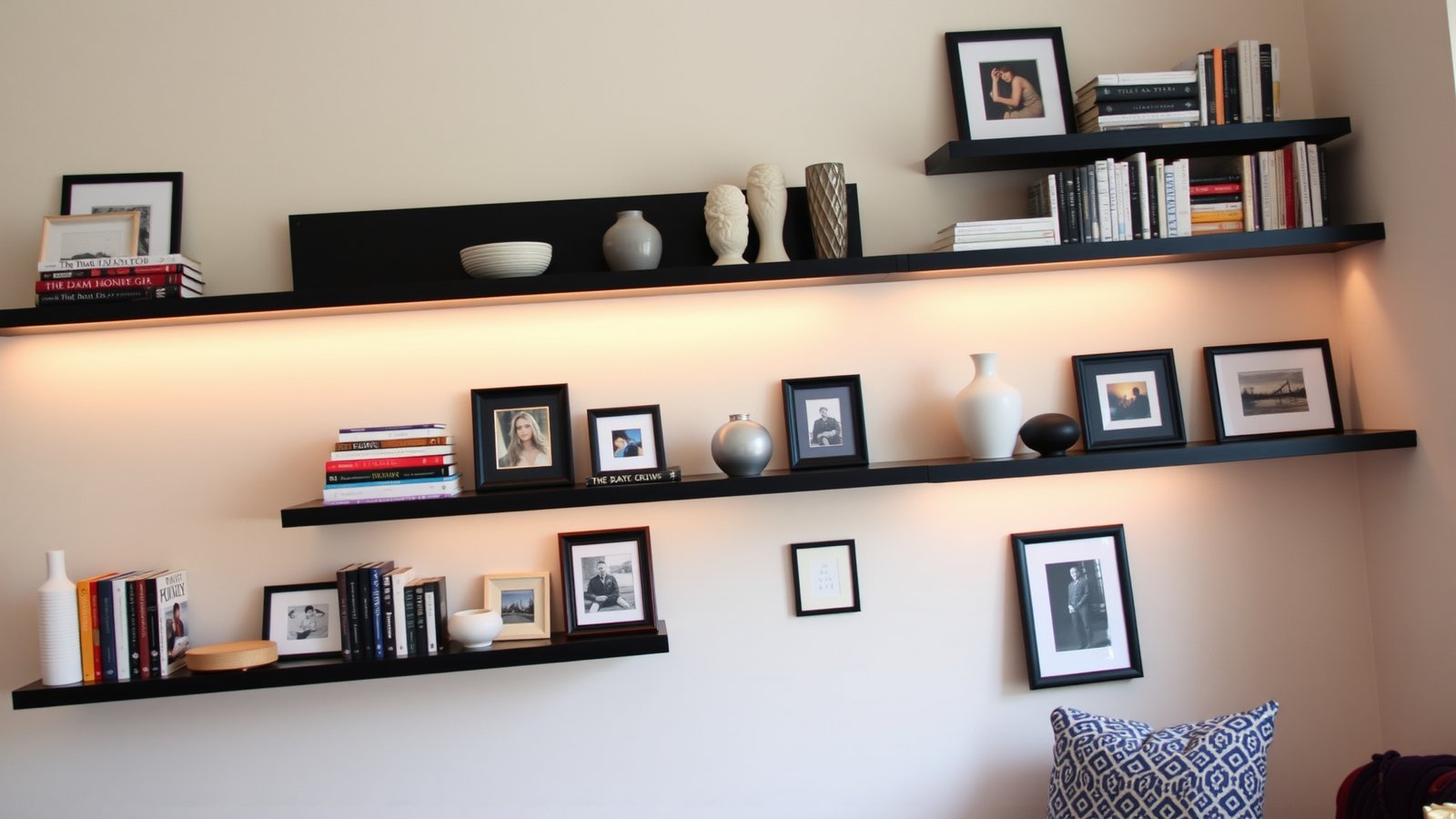 2. Wall-Mounted Shelves