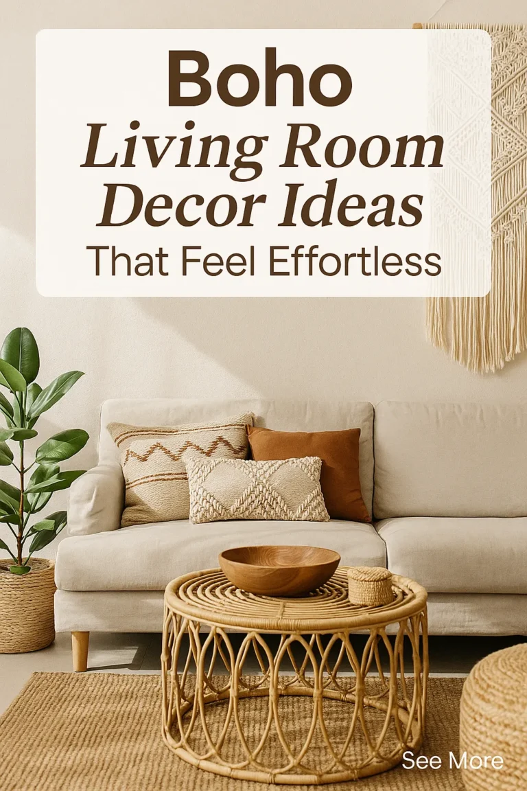 Boho Living Room Decor Ideas That Feel Effortless