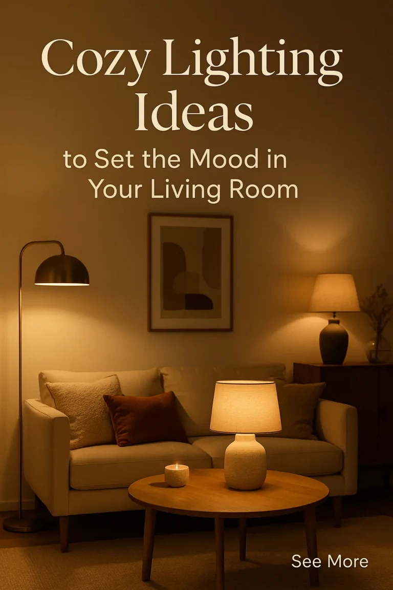 Cozy Lighting Ideas to Set the Mood in Your Living Room