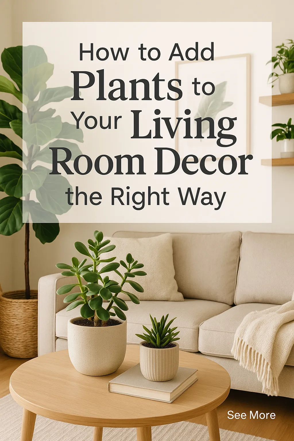 How to Add Plants to Your Living Room Decor the Right Way