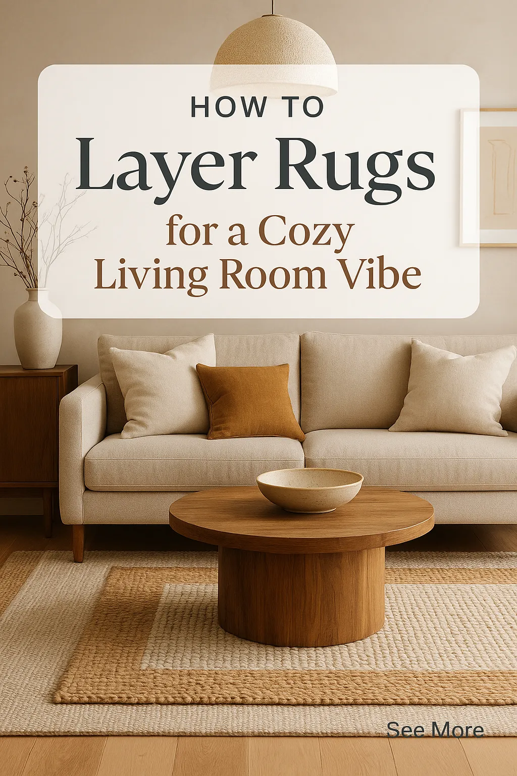 How to Layer Rugs for a Cozy Living Room Vibe