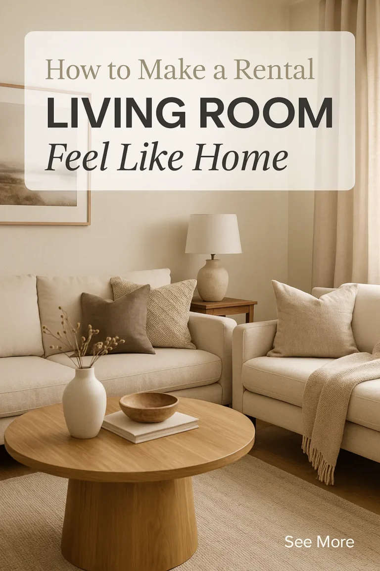 How to Make a Rental Living Room Feel Like Home