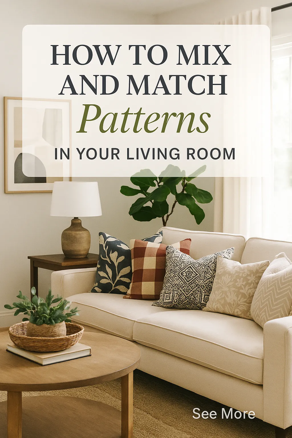 How to Mix and Match Patterns in Your Living Room