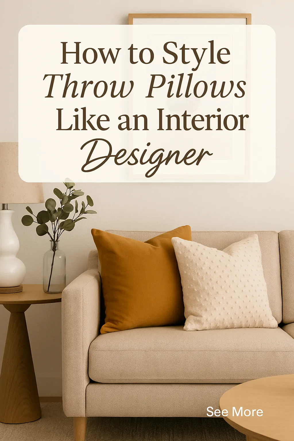 How to Style Throw Pillows Like an Interior Designer