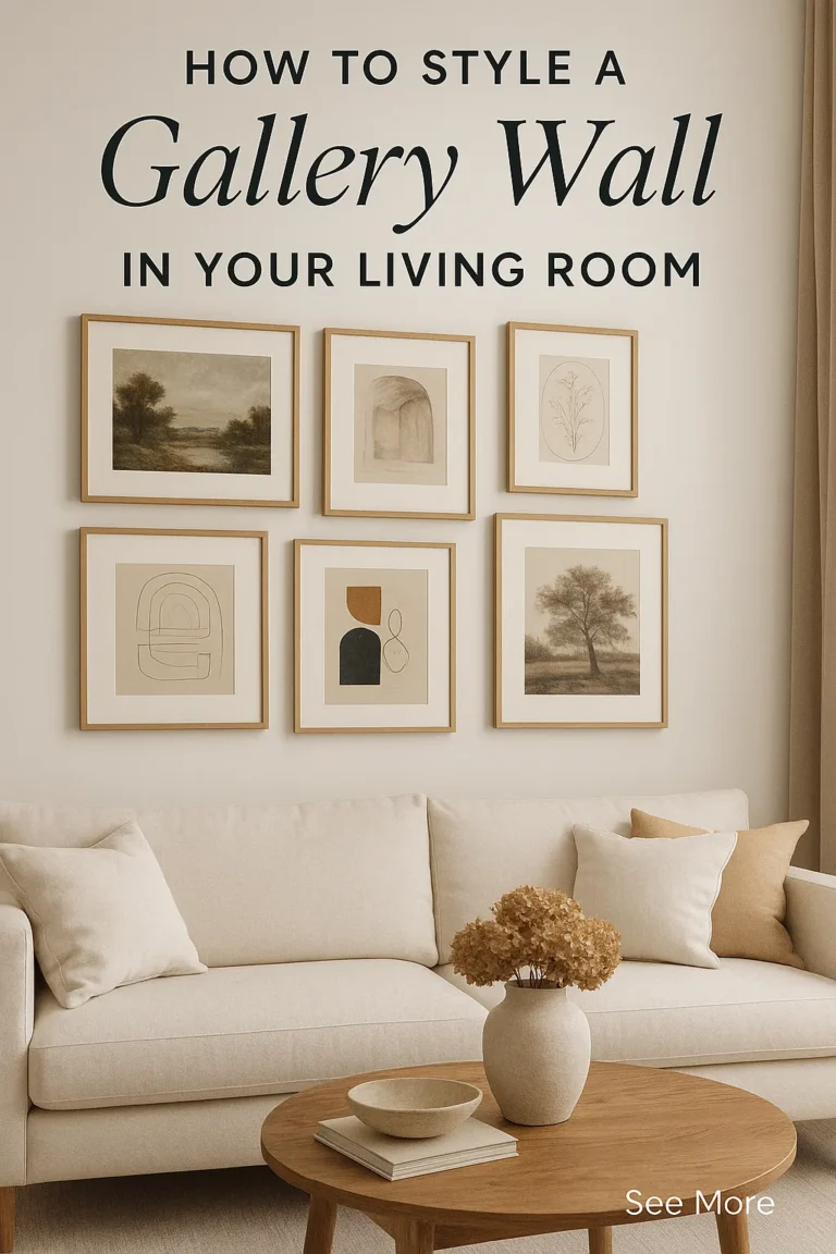 How to Style a Gallery Wall in Your Living Room