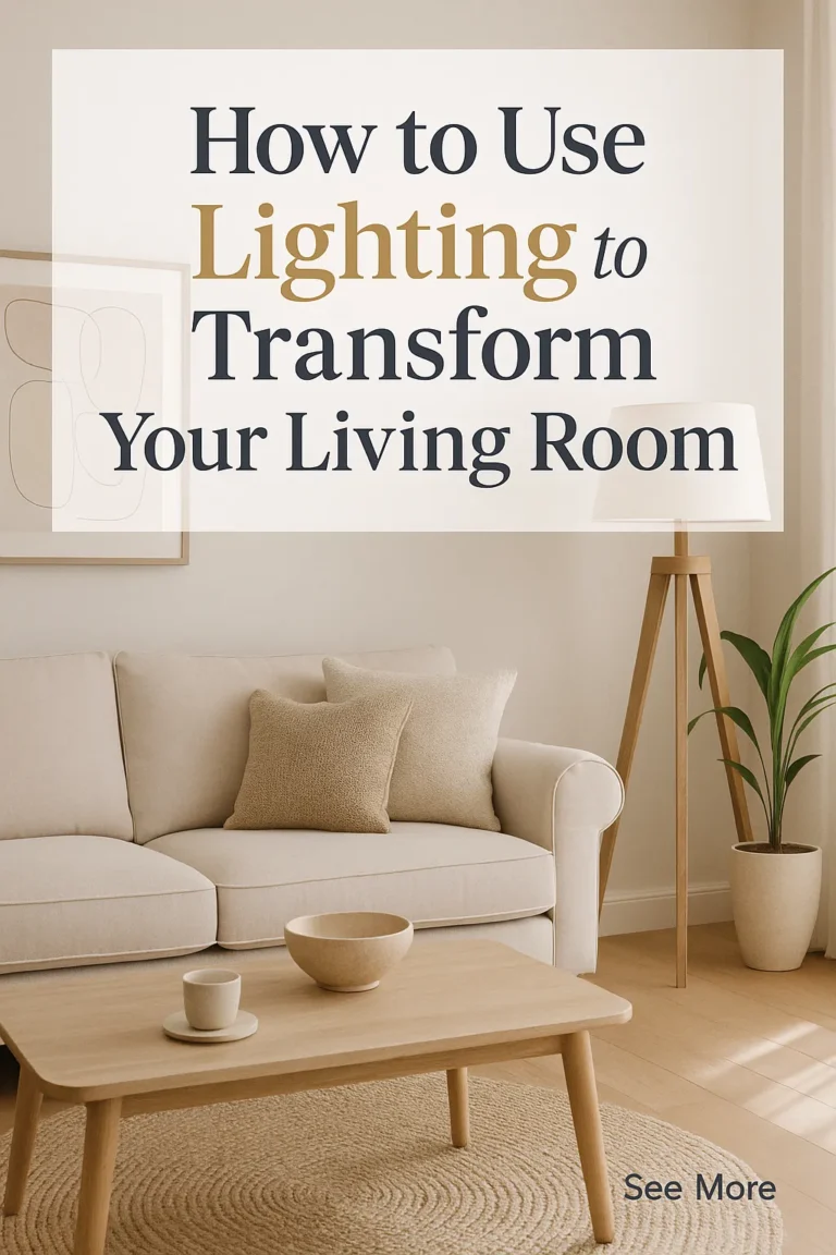 How to Use Lighting to Transform Your Living Room