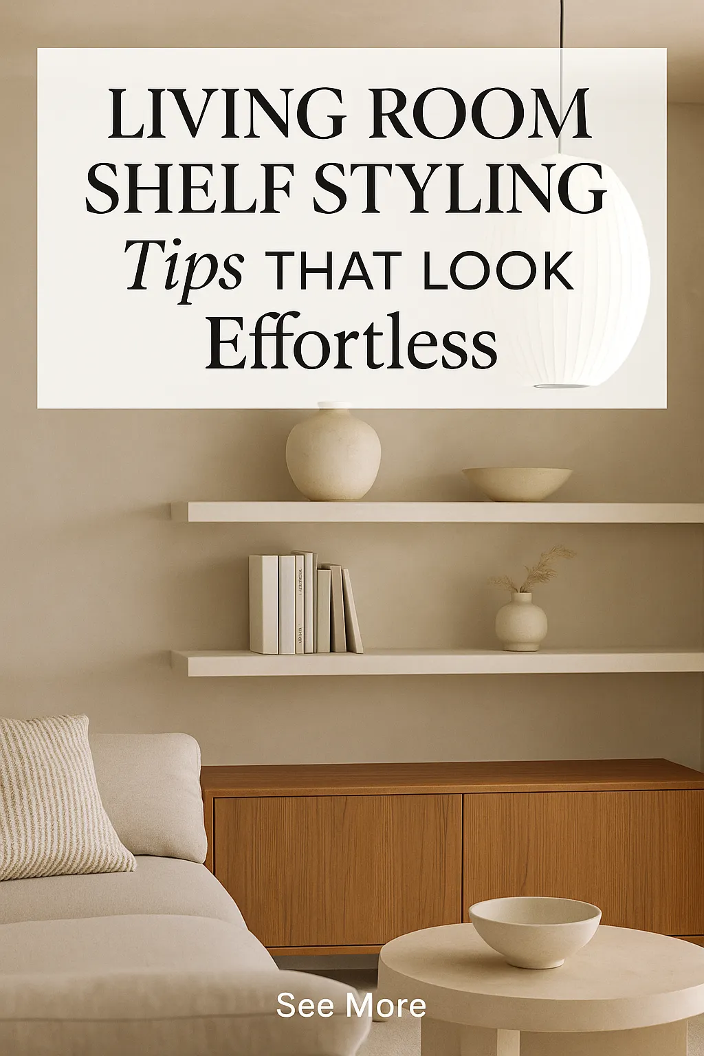 Living Room Shelf Styling Tips That Look Effortless