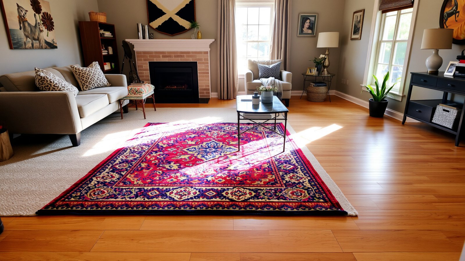 Adding a Statement Rug
