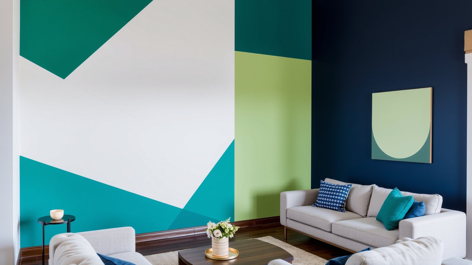 bold color block accent walls Bold Color Block Accent Walls