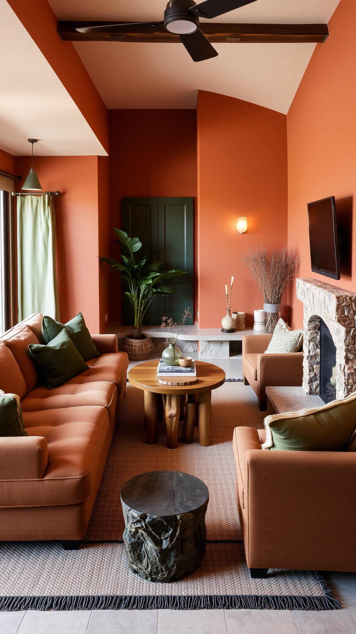 Earthy Tones for Warmth