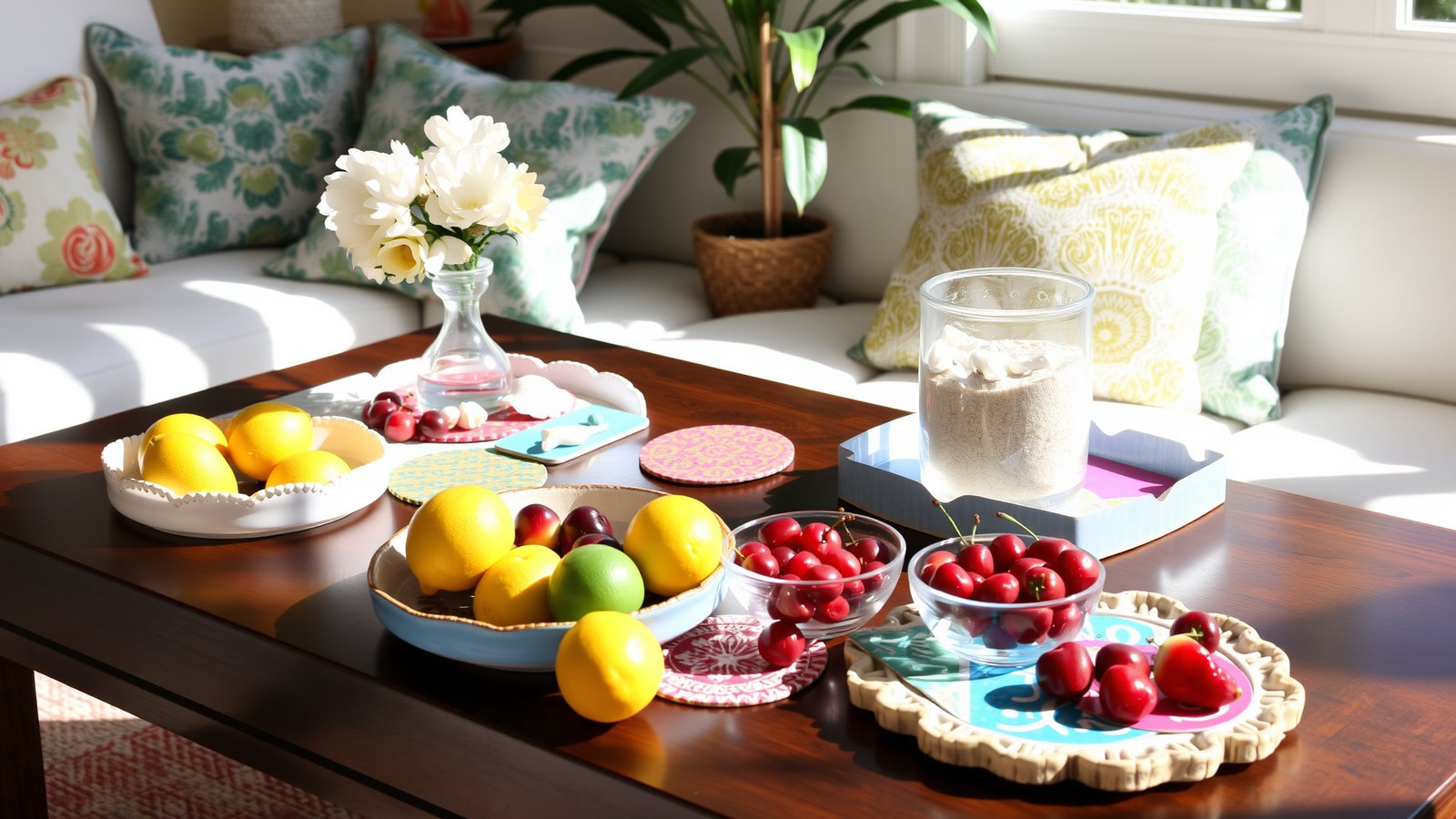 Summer Coffee Table Styling