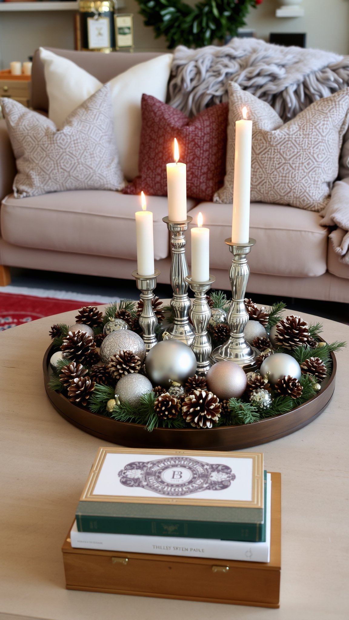 Winter Coffee Table Styling