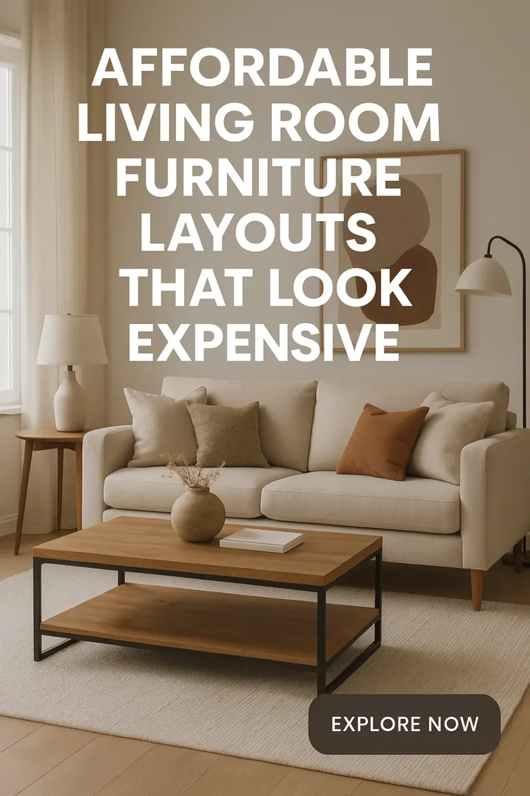 Affordable Living Room Furniture Layouts That Look Expensive