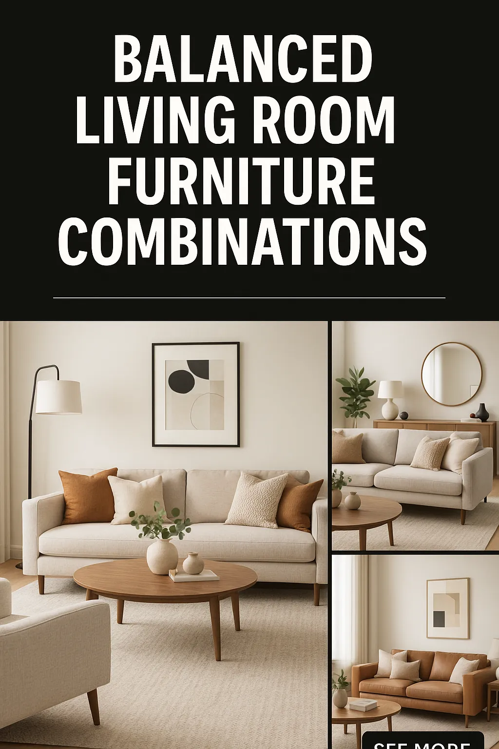 Balanced Living Room Furniture Combinations