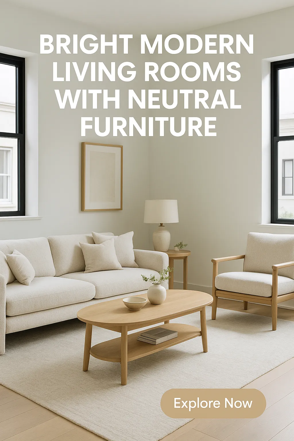 Bright Modern Living Rooms with Neutral Furniture