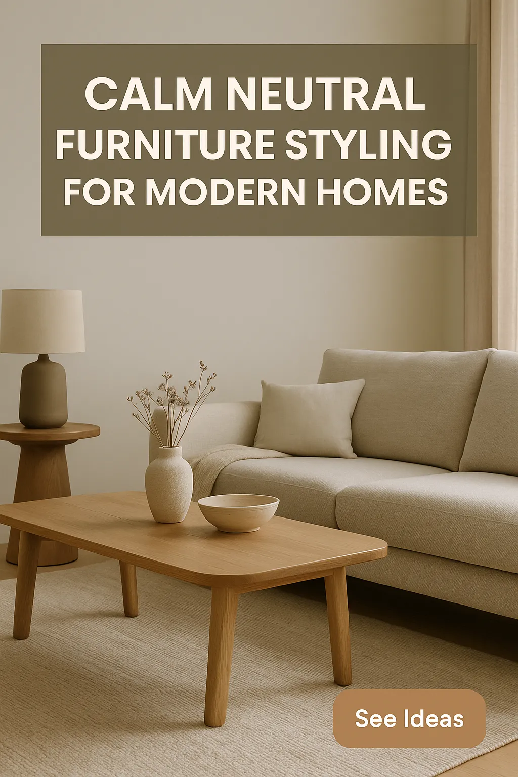 Calm Neutral Furniture Styling for Modern Homes