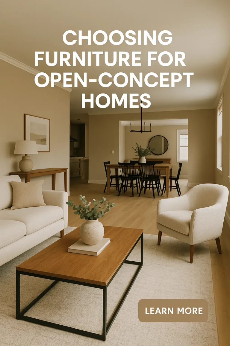 Choosing Furniture for Open-Concept Homes