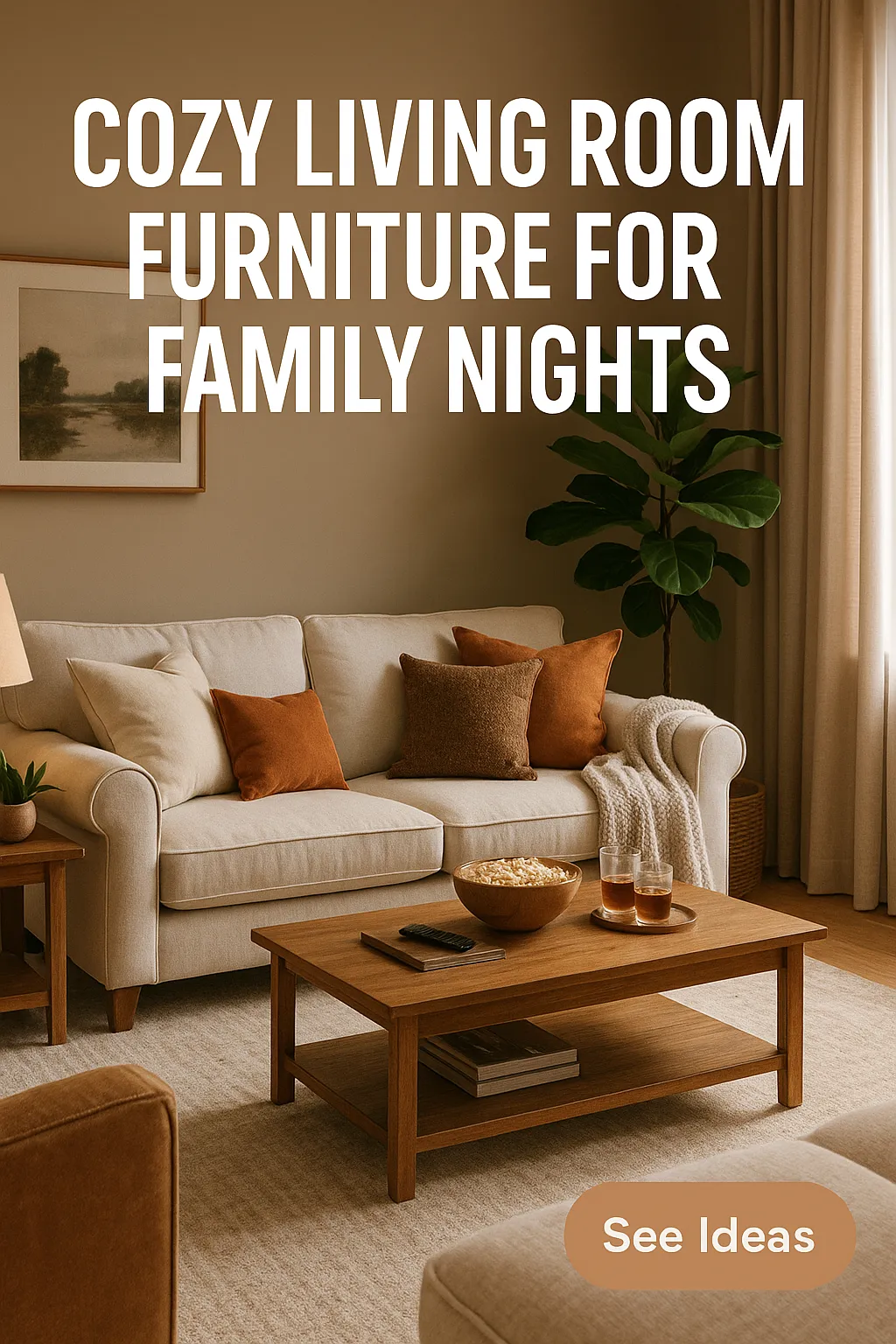 Cozy Living Room Furniture for Family Nights