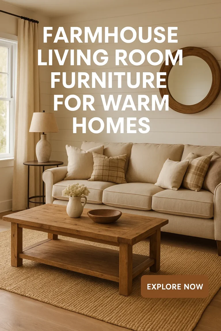 Farmhouse Living Room Furniture for Warm Homes