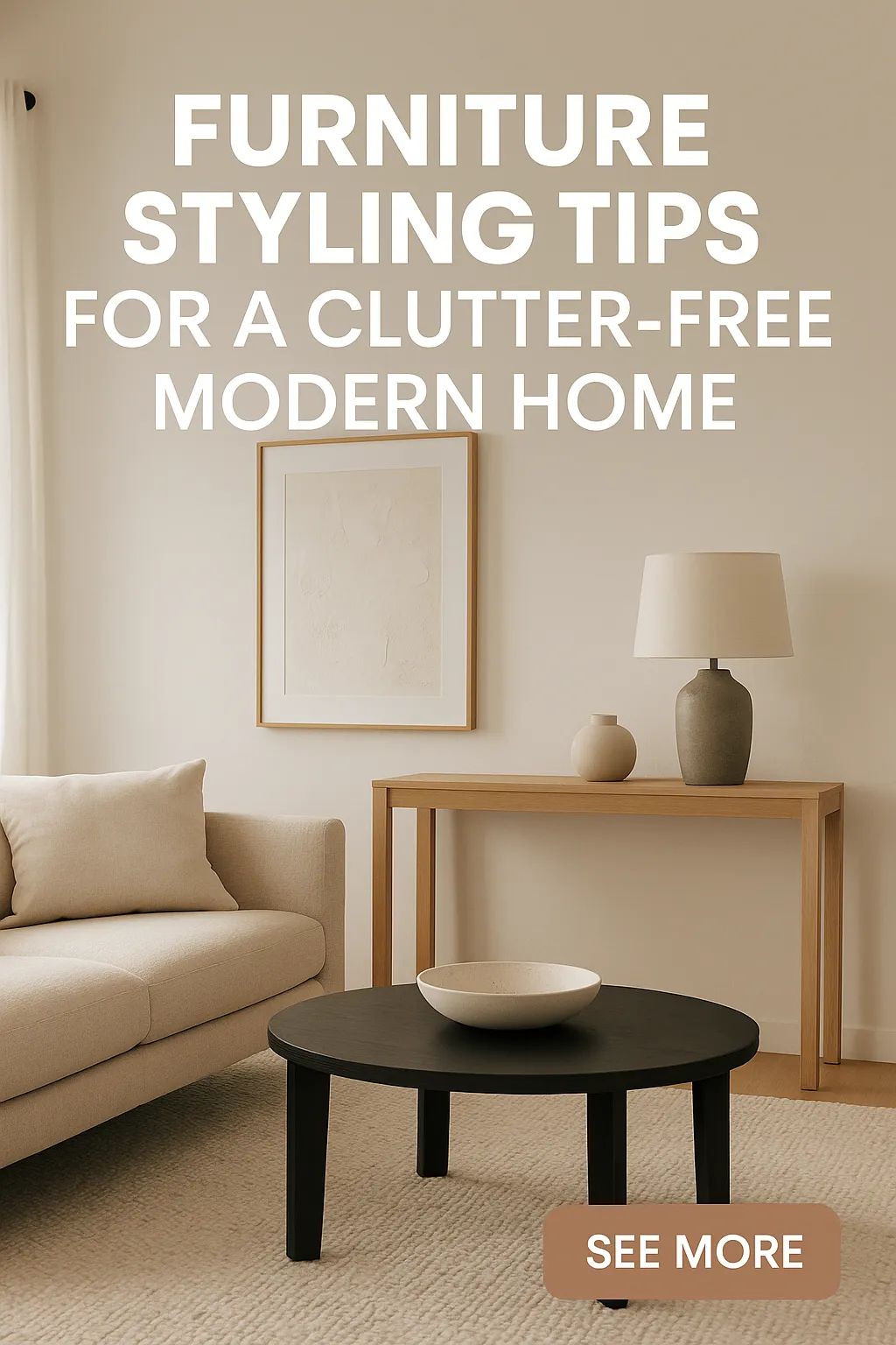 Furniture Styling Tips for a Clutter Free Modern Home