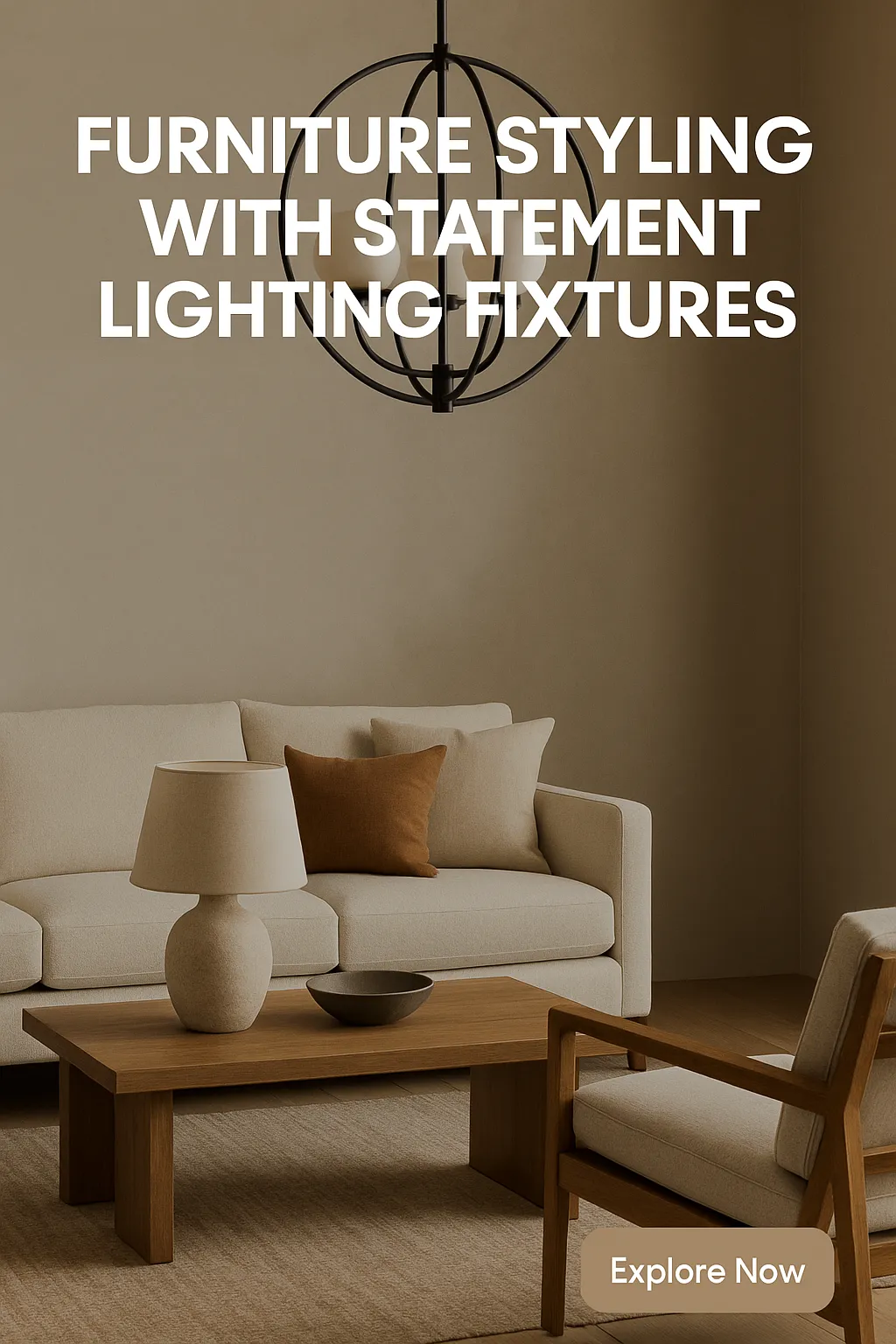 Furniture Styling with Statement Lighting
