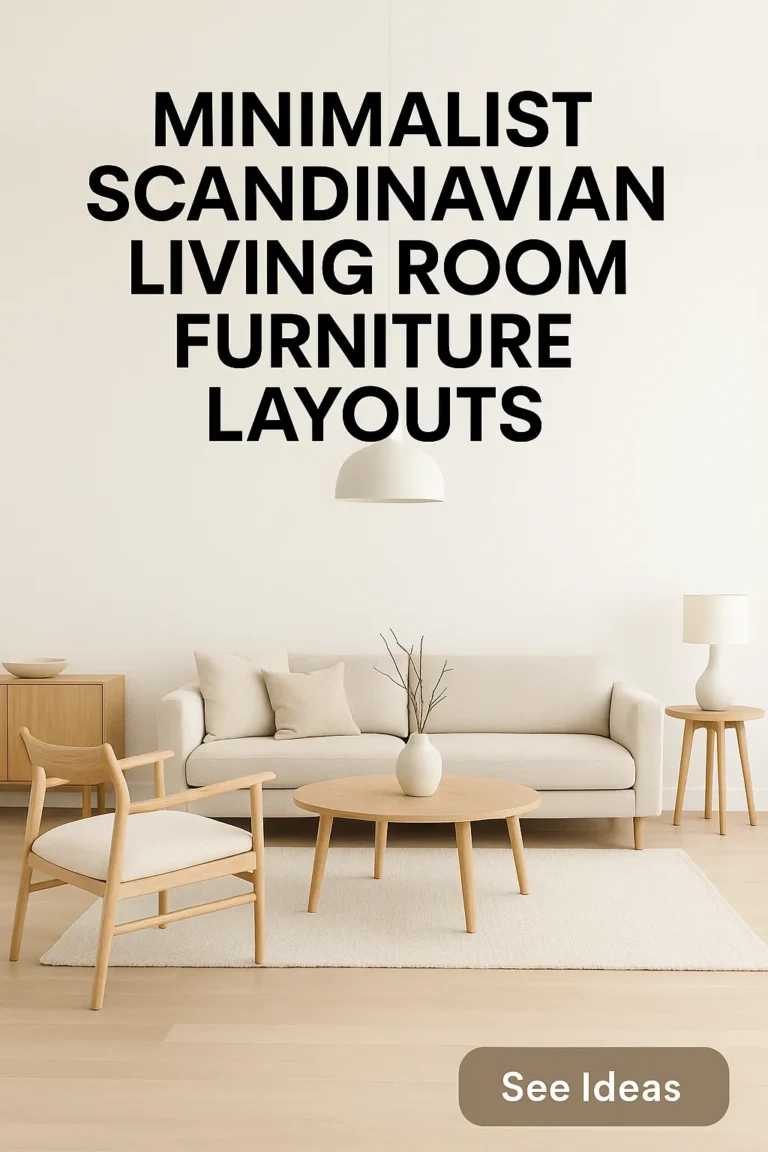 Minimalist Scandinavian Living Room Furniture Layouts