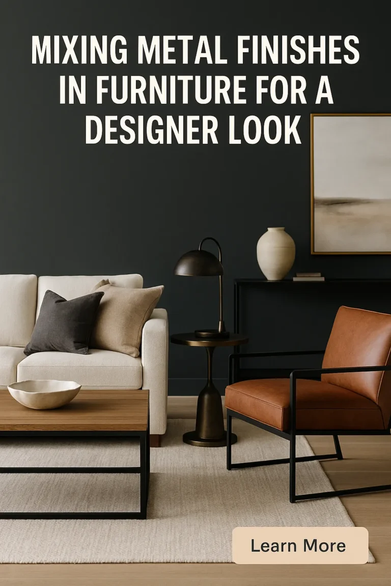 Mixing Metal Finishes in Furniture for a Designer Look