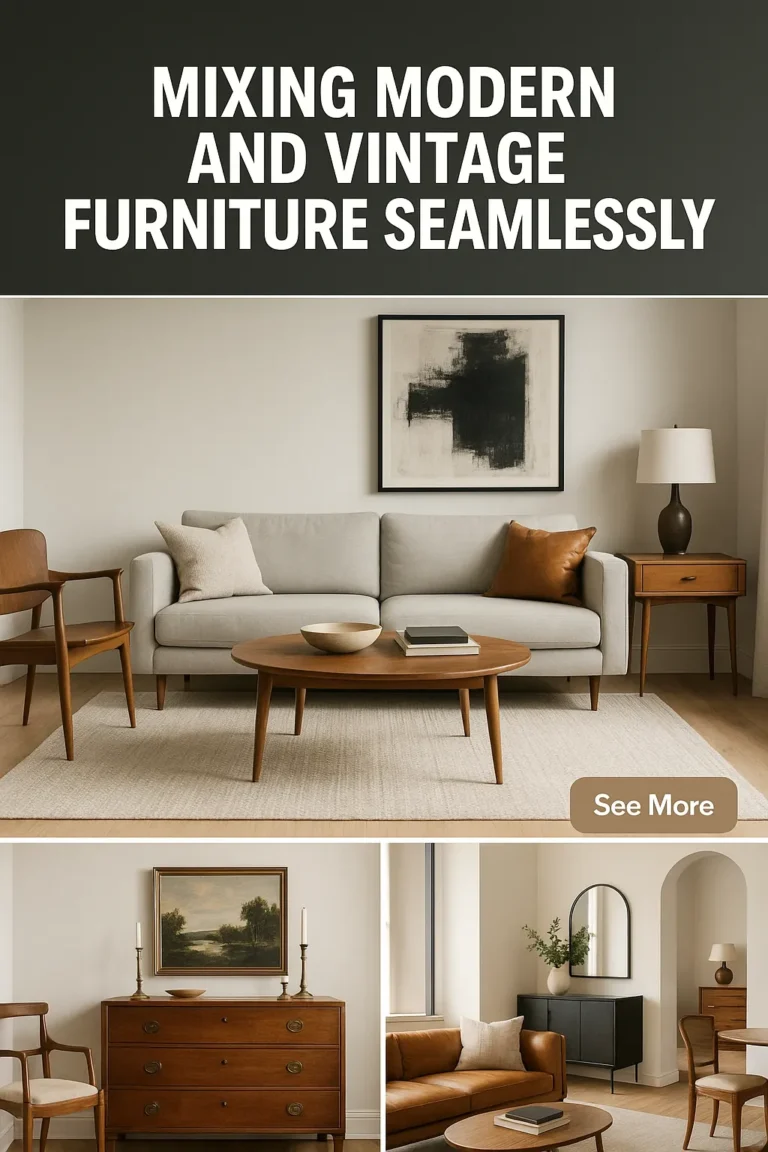 Mixing Modern and Vintage Furniture Seamlessly