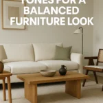 Mixing wood tones for a balanced furniture look