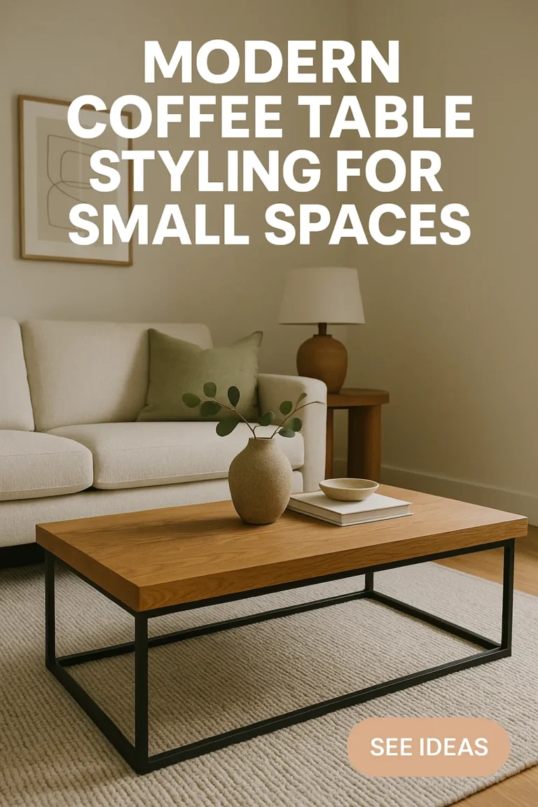 Modern Coffee Table Styling for Small Spaces