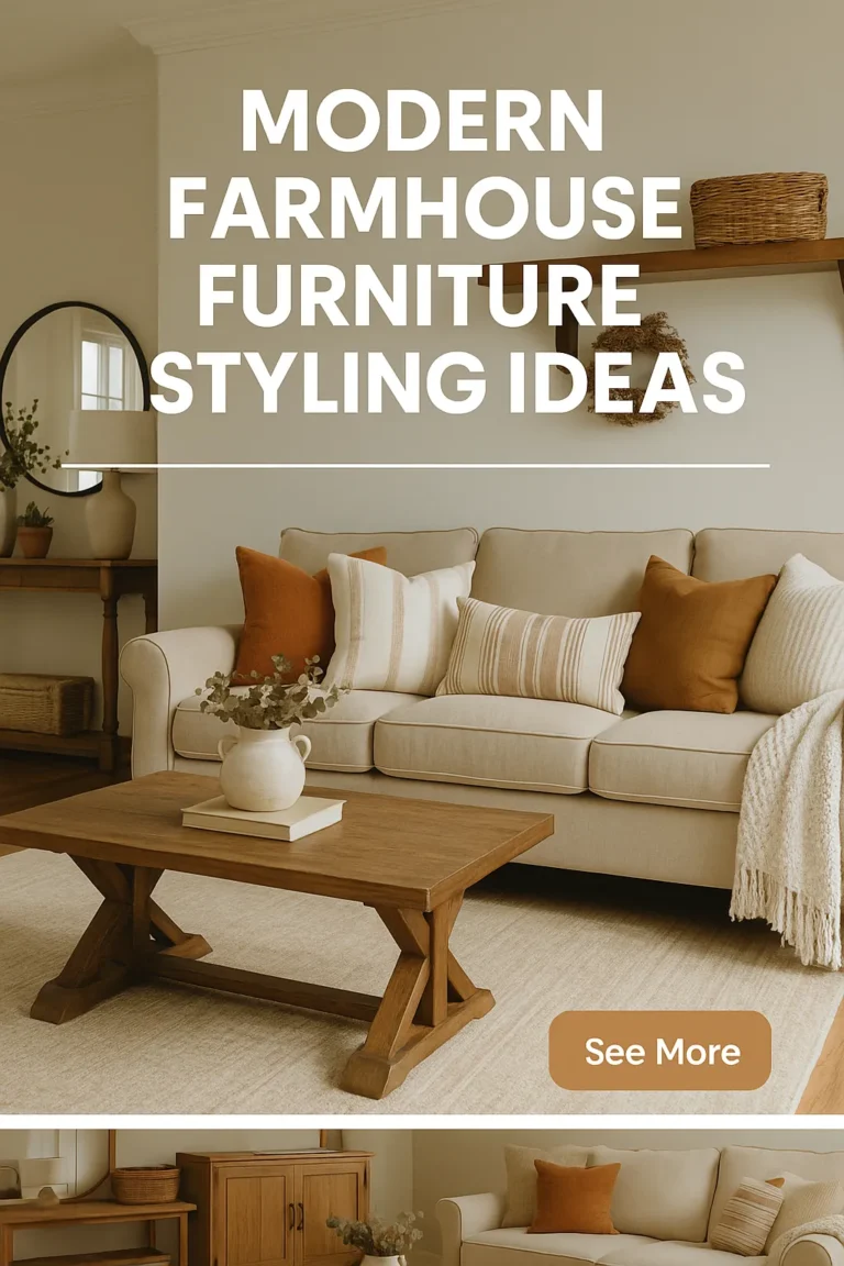 Modern Farmhouse Furniture Styling Ideas
