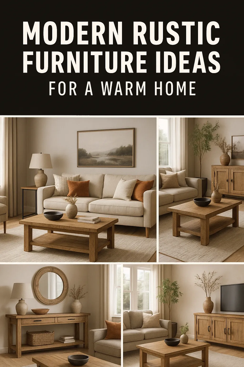 Modern Rustic Furniture Ideas for a Warm Home