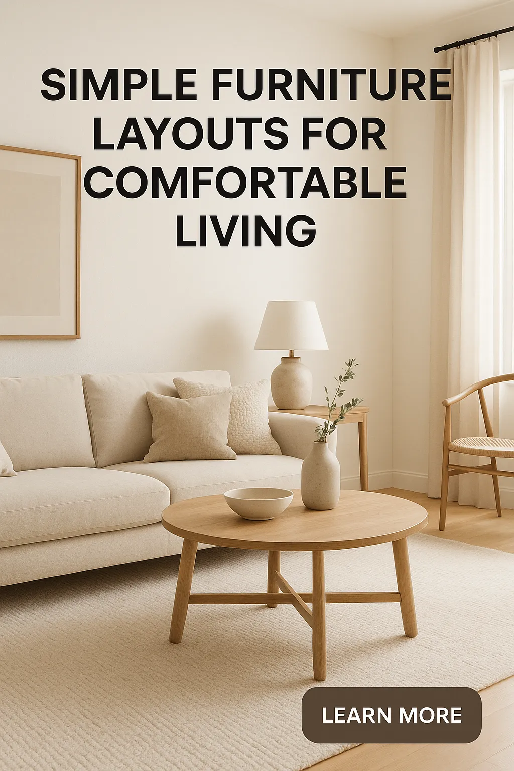 Simple Furniture Layouts for Comfortable Living