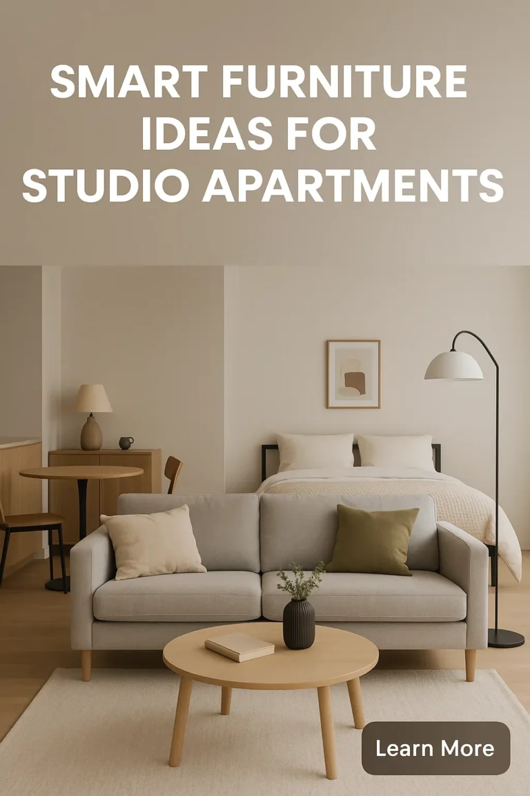 Smart Furniture Ideas for Studio Apartments
