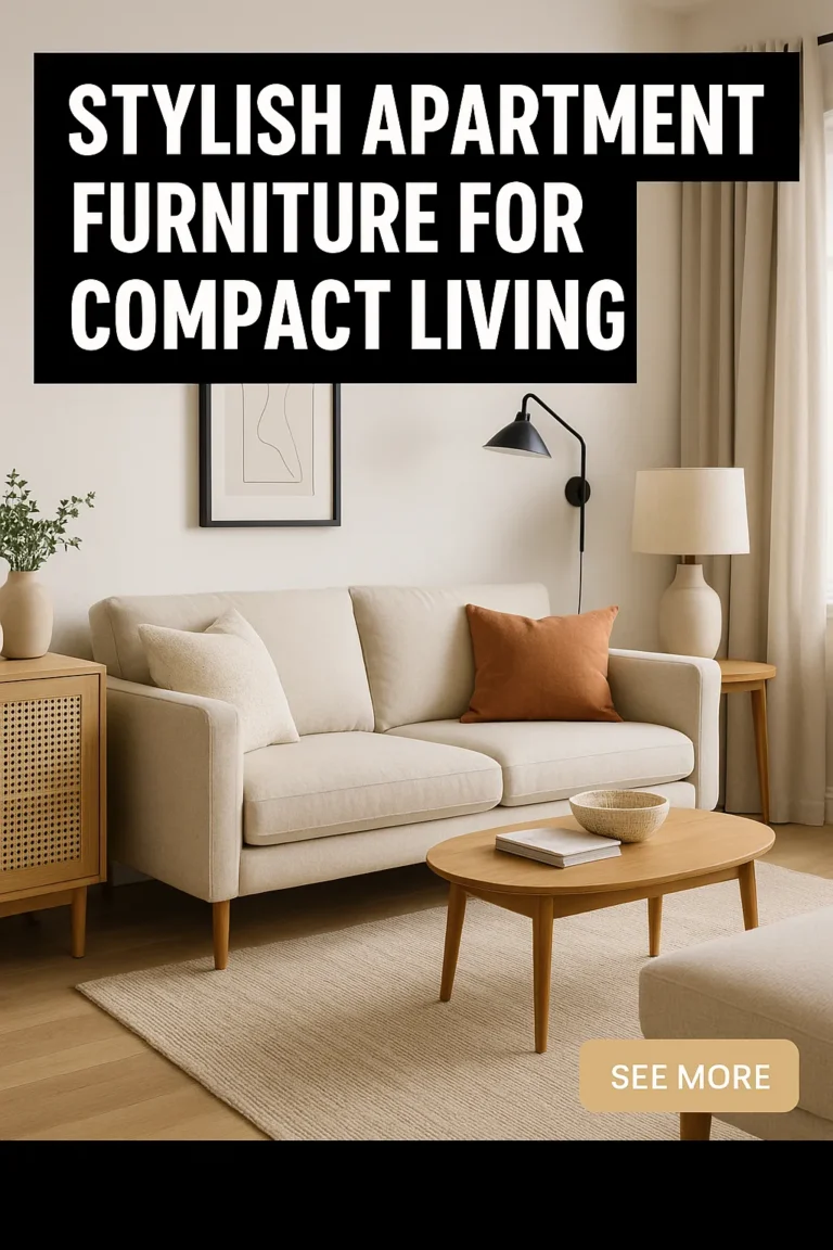 Stylish Apartment Furniture for Compact Living