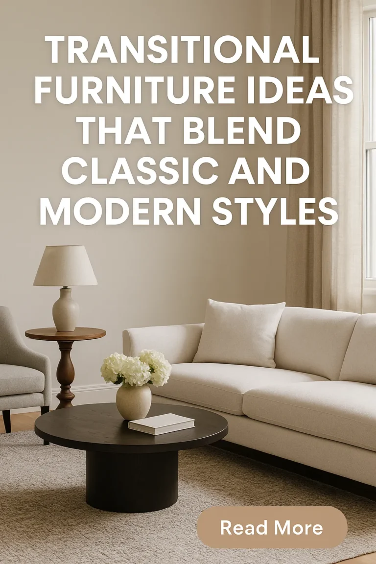 Transitional Furniture Ideas That Blend Classic and Modern Styles