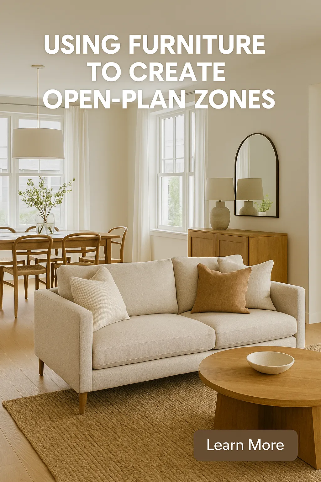 Using Furniture to Create Open Plan Zones
