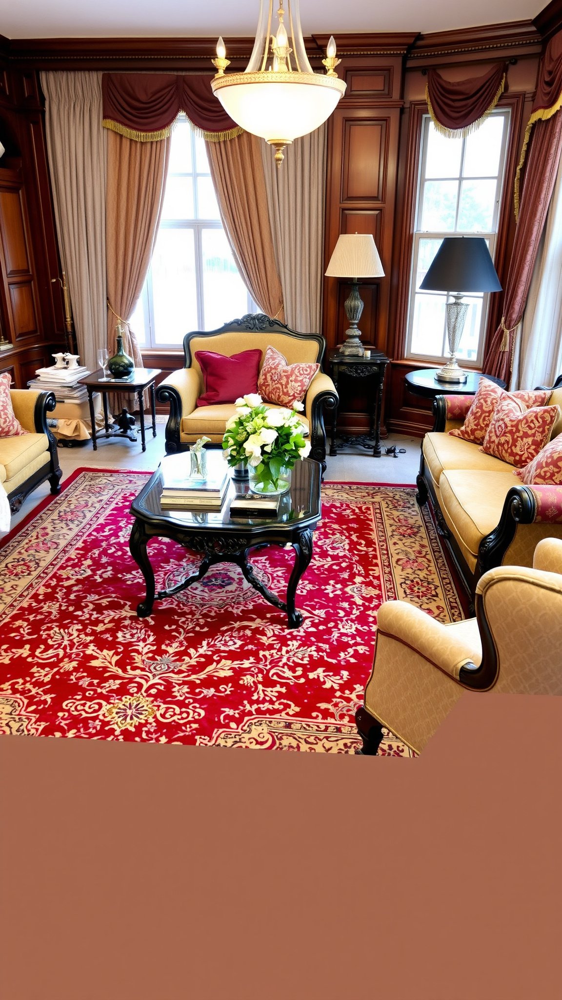 Design 1: Classic Elegance with Persian Rugs