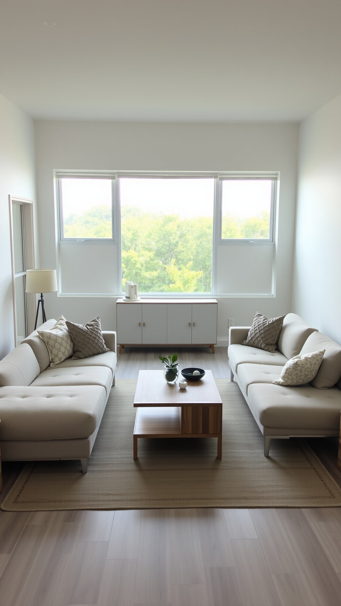 Design 1: Open-Concept Living with Multifunctional Pieces