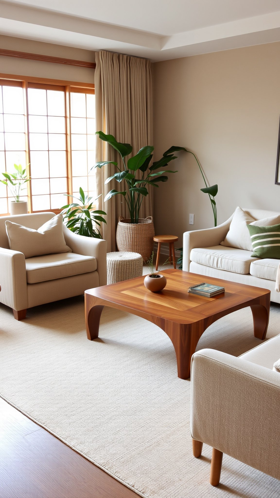 Design 1: Organic Shapes and Natural Materials