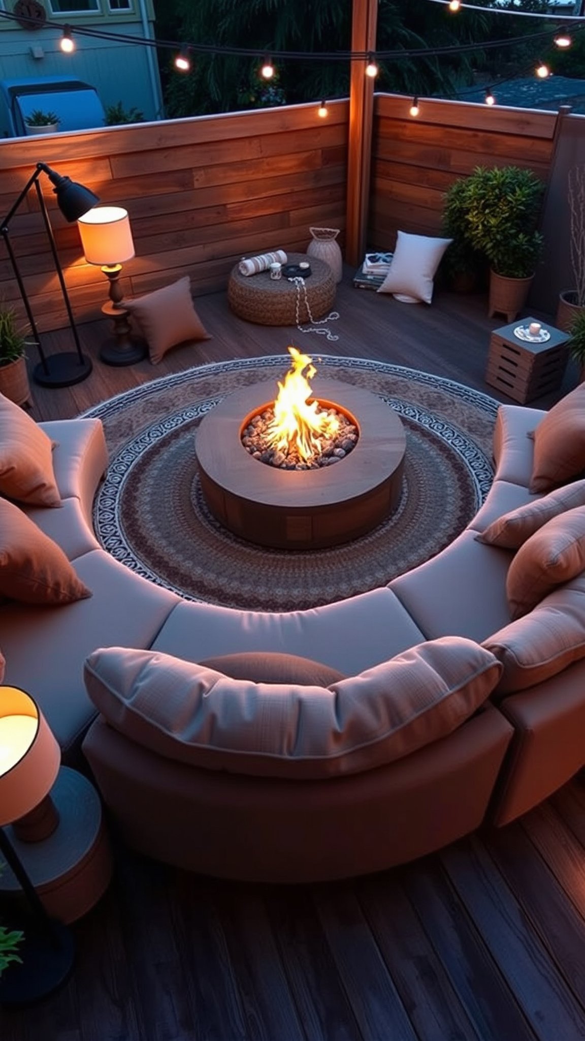 design 1 the circular conversation pit Design 1: The Circular Conversation Pit