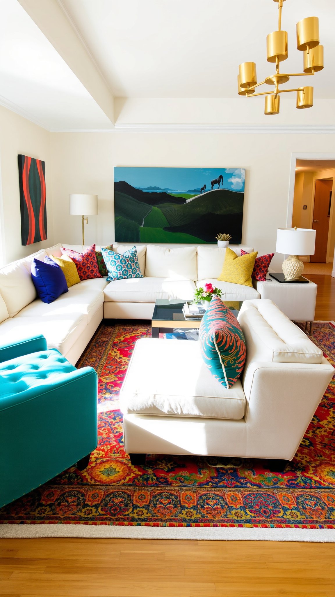 Design 1: Vibrant Color Accents