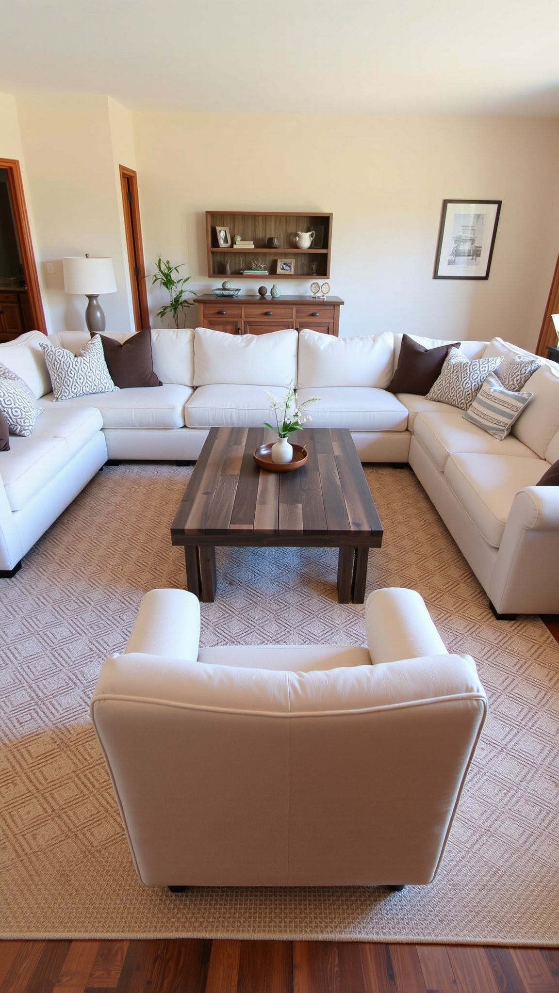 Design 1: Warm Wood Accents for a Welcoming Atmosphere