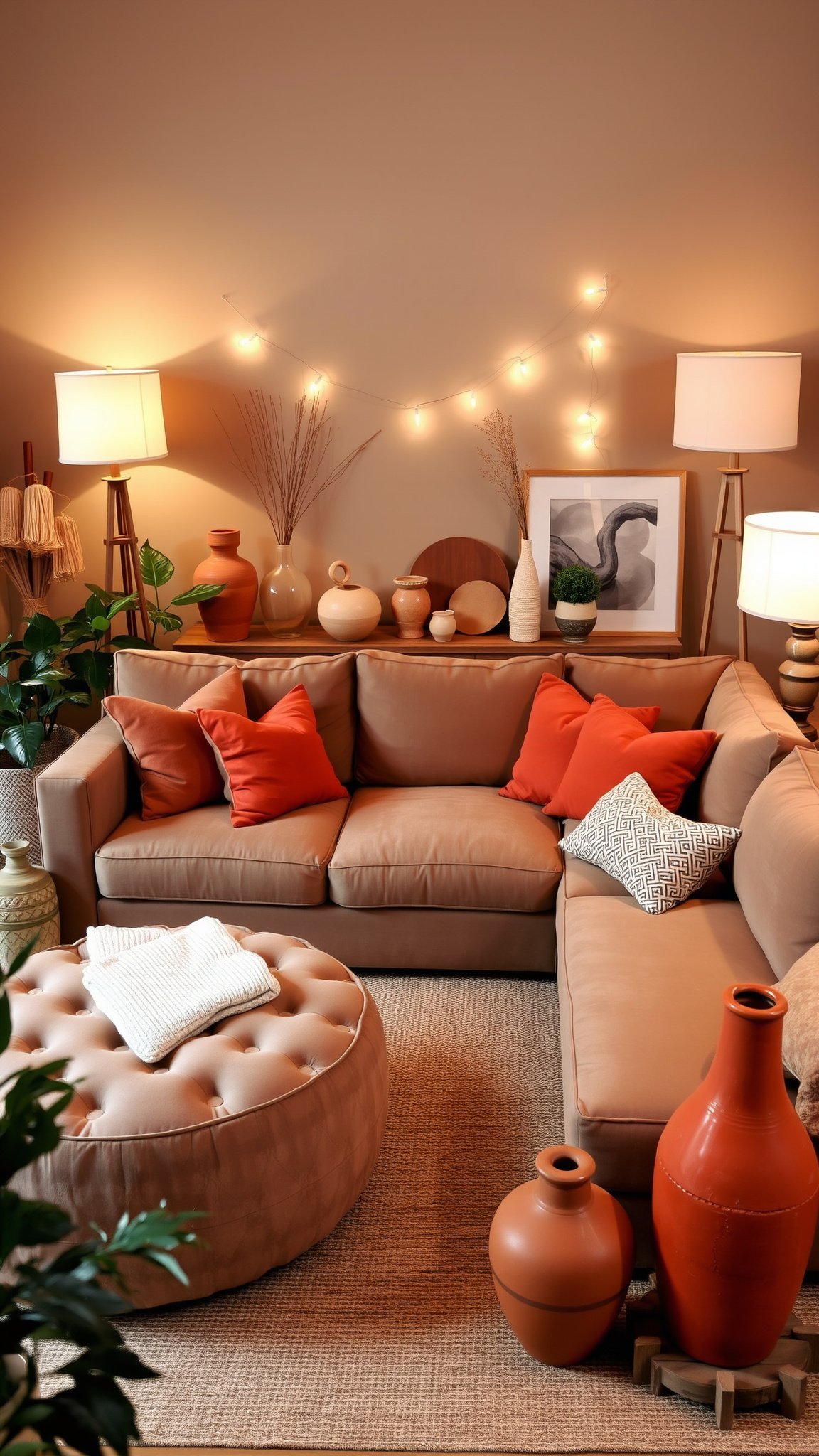 Design 2: Earthy Warm Tones for a Cozy Feel