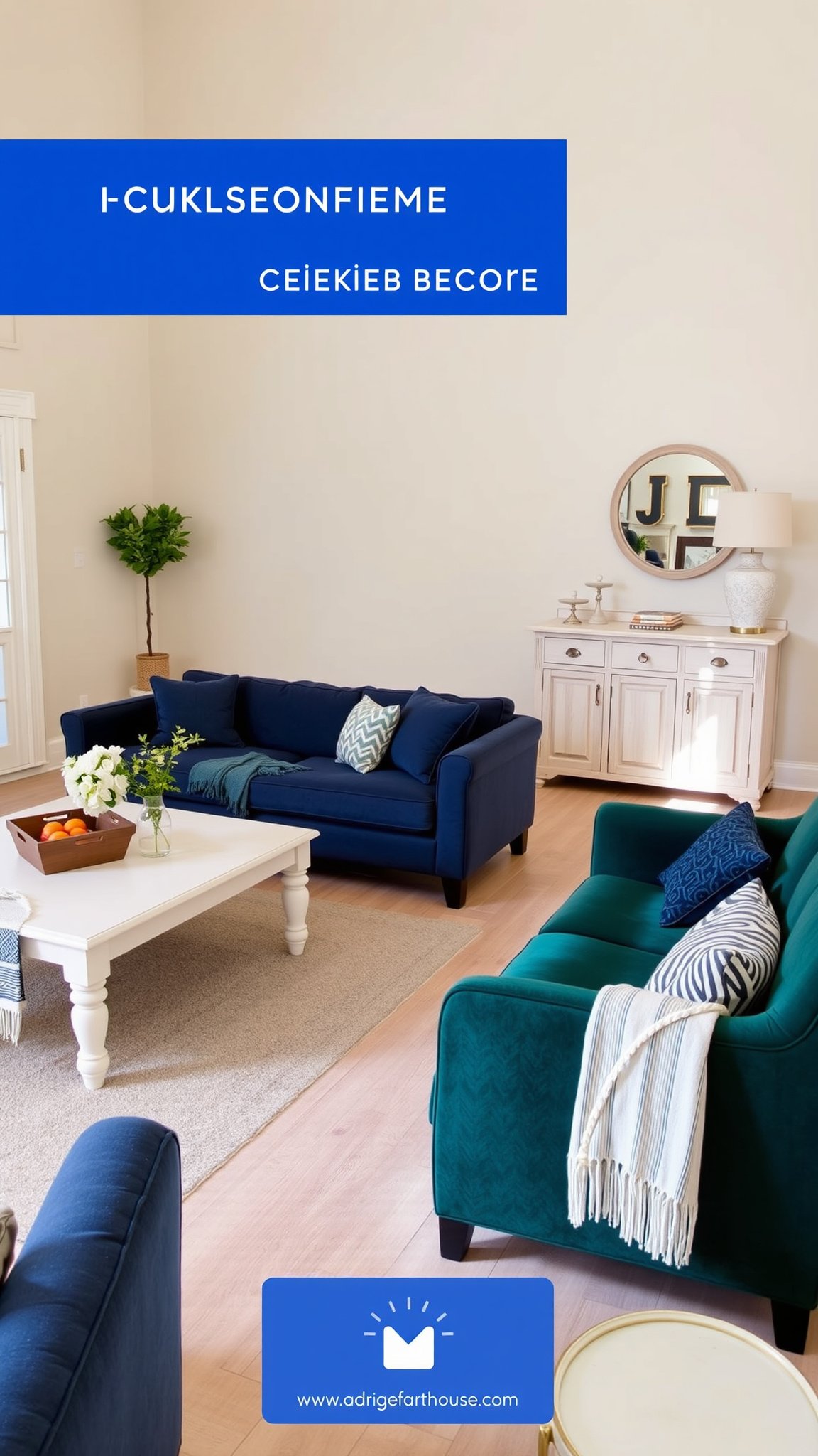 Design 2: Neutral Tones with Bold Accents