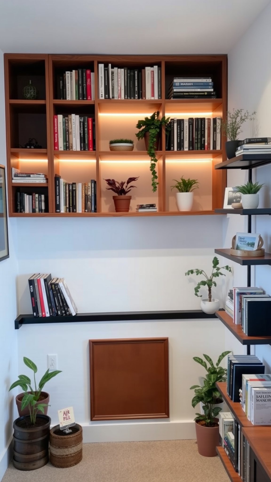 Design 2: Vertical Storage Solutions for Clutter-Free Living