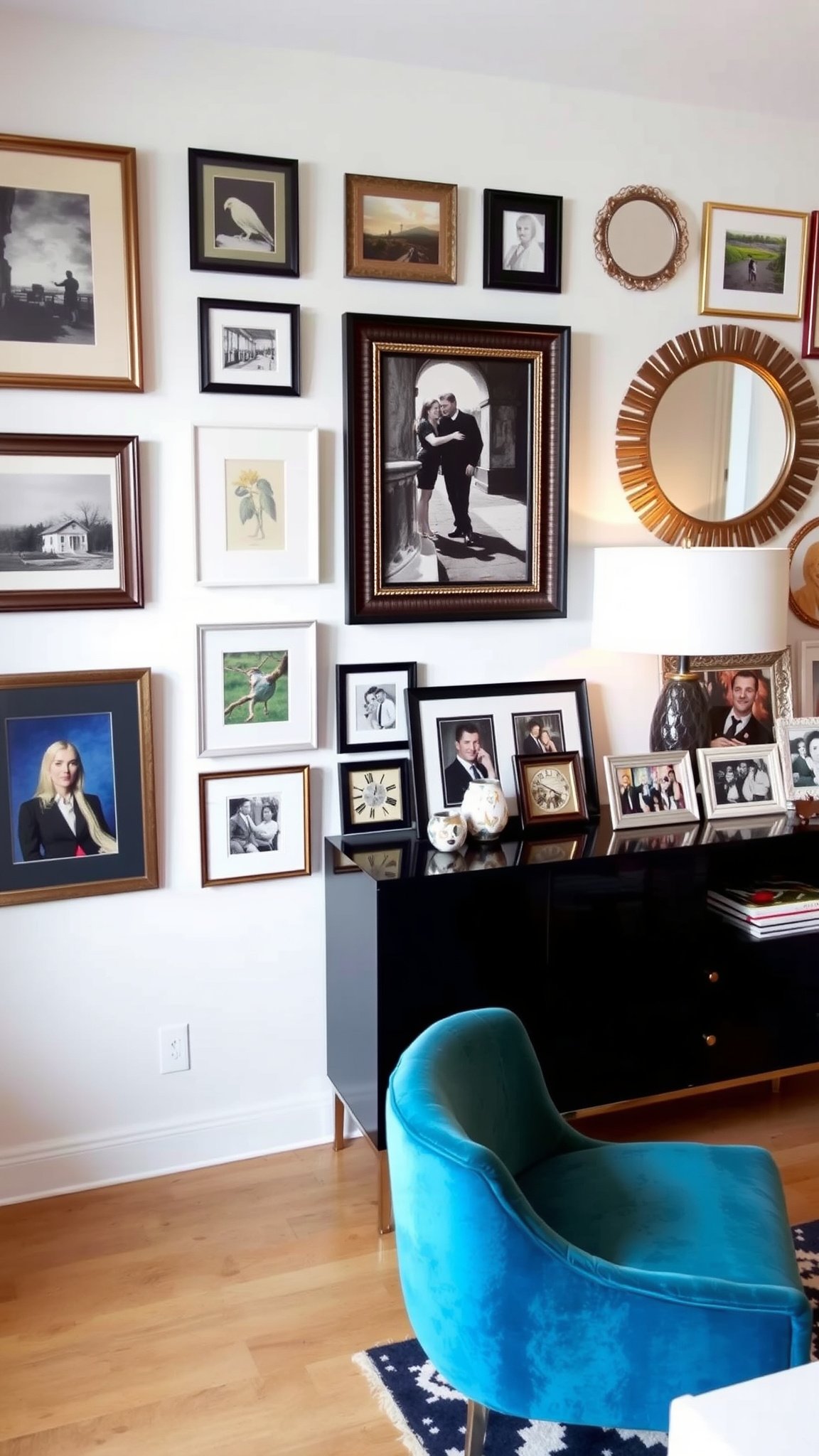 Design 3: Gallery Walls with Furniture Integration