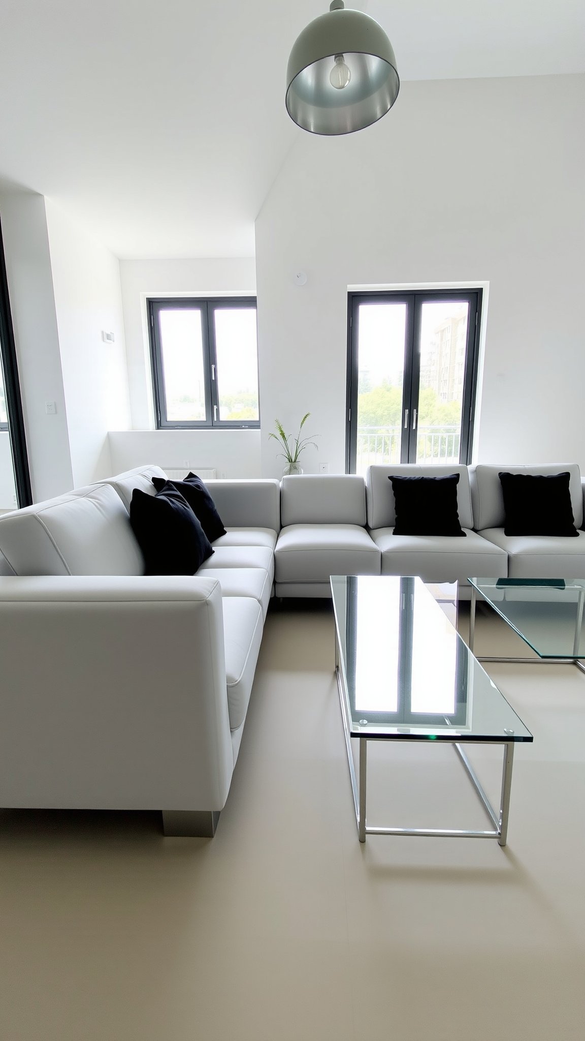 design 3 minimalist contrast with monochrome pillows 3 Design 3: Minimalist Contrast with Monochrome Pillows